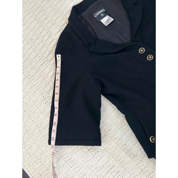 Chanel Black Tweed Jacket Blazer Tulip Skirt Suit FR 46 44 US 10 12 14 07P - Picture 7 of 16